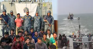 বঙ্গোপসাগরে ট্রলারসহ ২৪ জেলেকে উদ্ধার করেছে নৌবাহিনী